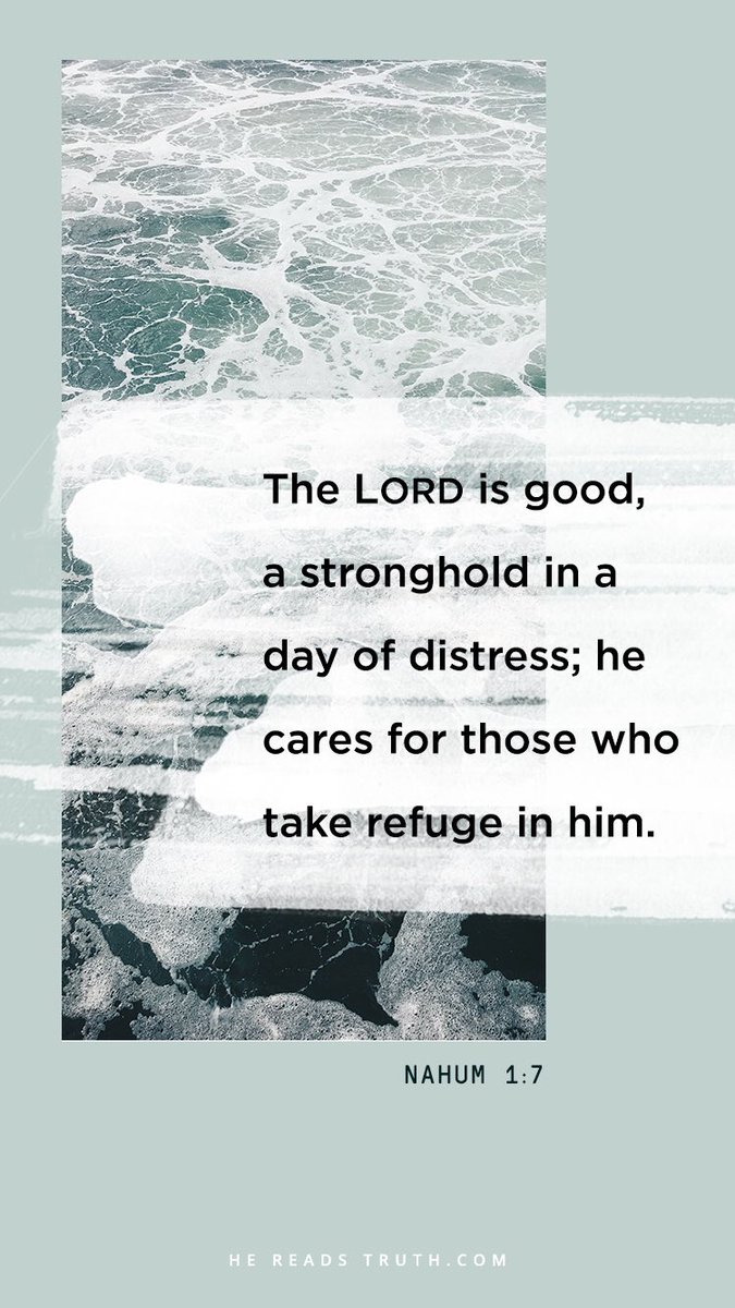 thecoltrhodes's tweet image. Today’s truth and verse for the week! #TakeRefuge #MinorProphets #Truth #Nahum