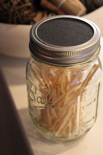 NorthernStarBSA's tweet photo. #scoutlook camping hack: Glue sandpaper to the top of a mason jar, and store your matches inside. This way, your matches stay dry, and you're guaranteed to easily be able to start a fire! (Photo credit: changingmydestiny blog) https://t.co/5j0unVLIAr
