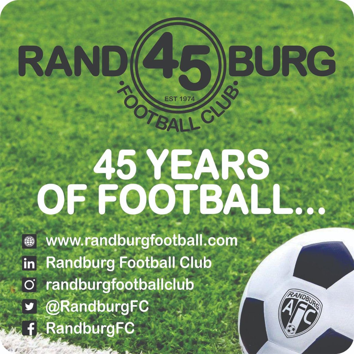 #RandburgFC #RandburgFootballClub #45years #45thanniversary