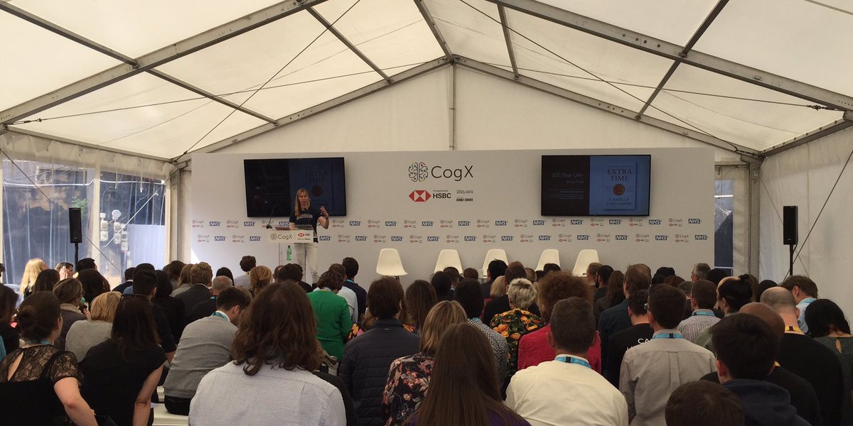 #camillacavendish  #extratime - radical thinking on how we need to view our own ageing as well as relationship with other generations keys are reducing growing #inequality #CogX19 #healthstage