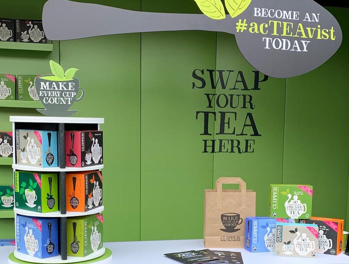 There is still time to head down to <a href="/clipperteas/">Clipper Teas</a> #acTEAvist event in <a href="/boxpark/">BOXPARK</a> Shoreditch for a free cuppa and talks on Fair Trade and sustainability. Pop down before 6pm today to help mark 25 years of ethical tea.