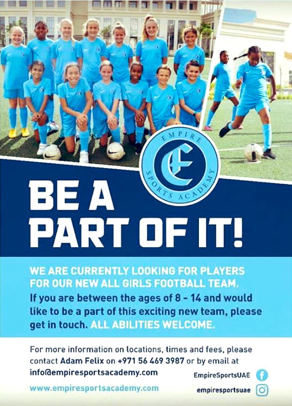 ReptonAB_ASA's tweet photo. Girls football? We’ve got you covered. Alongside the ASA that runs on a Monday Empire Sports also run a girls academy #ForemarkeDXBCommunity #ForemarkeDXBFootball https://t.co/Wt0bm2j7hw