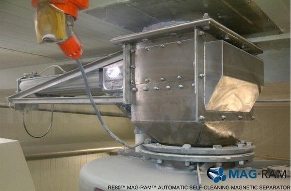 MagnattackG's tweet image. The Mag-Ram Self-Cleaning Separator installed in a #dairy powder application. With single Ram cleaning instead of whole-row cleaning, the Mag-Ram offers superior metal fragment control and protection of your food product lines. bit.ly/2wyAtVy

#magnattack #foodsafety