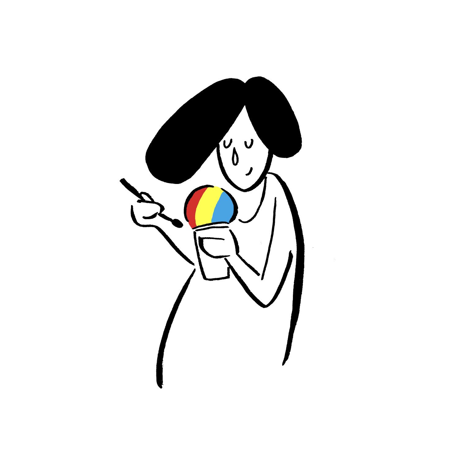 Fumiishiwata Illustration Shave Ice Illustration Fumiishiwata Shaveice Hawaii Northshore Haleiwa Rainbow Summer Dress Aloha Loco Tropical イラスト シェイブアイス かき氷 南国 ハワイ ノースショア ハレイワ