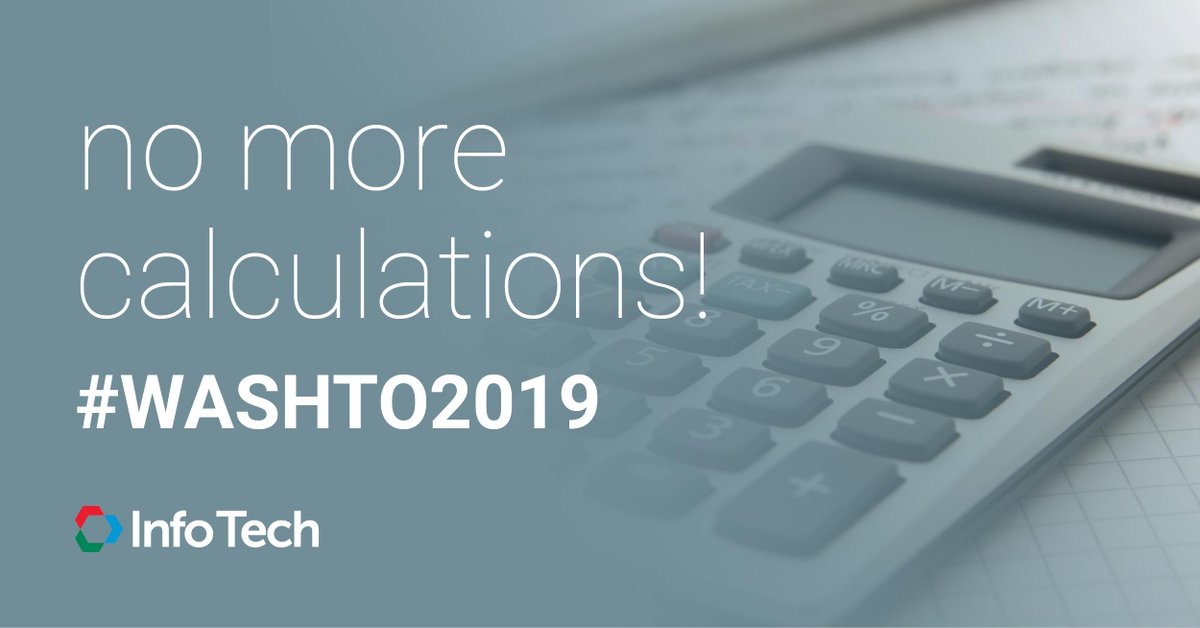infotechinc's tweet photo. When you’re out in the Arizona heat, the last thing you want to do is spend time doing math. We recently launched an Appia feature that’ll take care of calculations for you. Stop by booth #1 for more info. #WASHTO2019 #MakingTransportationPersonal #InfoTech https://t.co/G9LiI3fY5A