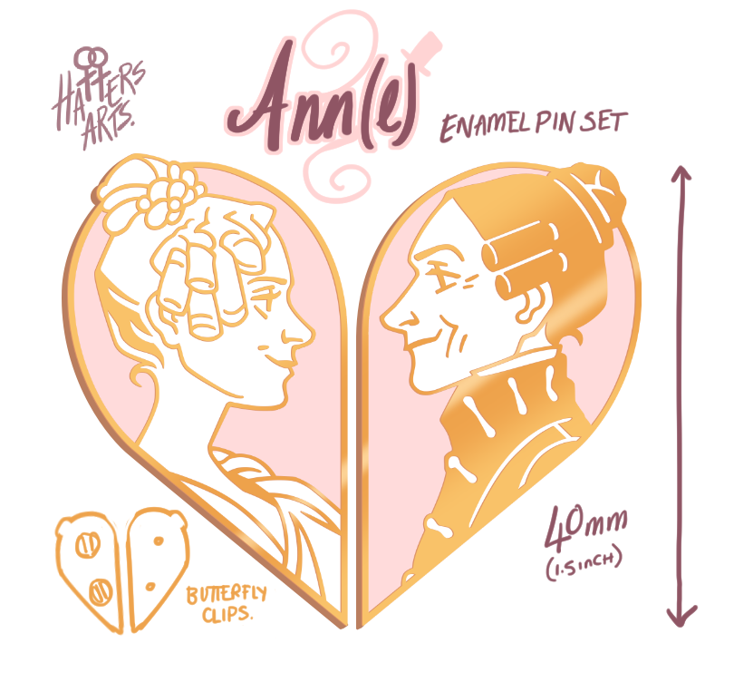 So I'm delighted to announce I'm putting up a set of 1.5inch #gentlemanjack ann(e) pins for pre-order !! Pre-order will be live until July 30th or until stocks last.
https://t.co/wlGwYreuEd
shipping time will be august!!