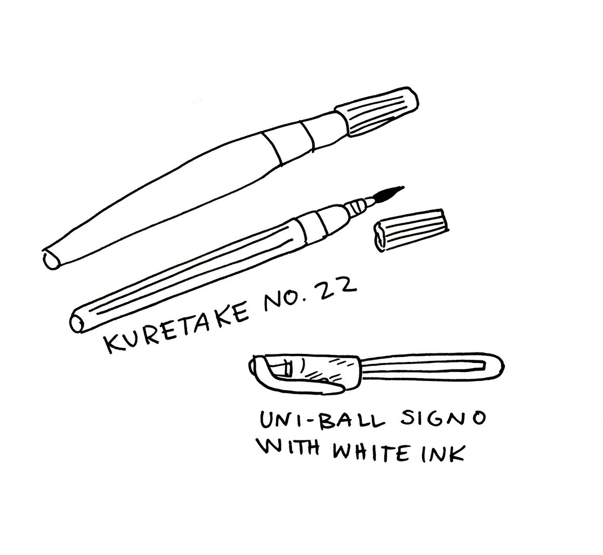 MissAnthology's tweet image. Here&apos;s another #tuesdaytip from cartoonist Liz Yerby! Liz&apos;s favorite pens are Kuretake No.22 and uni-ball! #comictips #arttips #Lizyerby @lizyerby