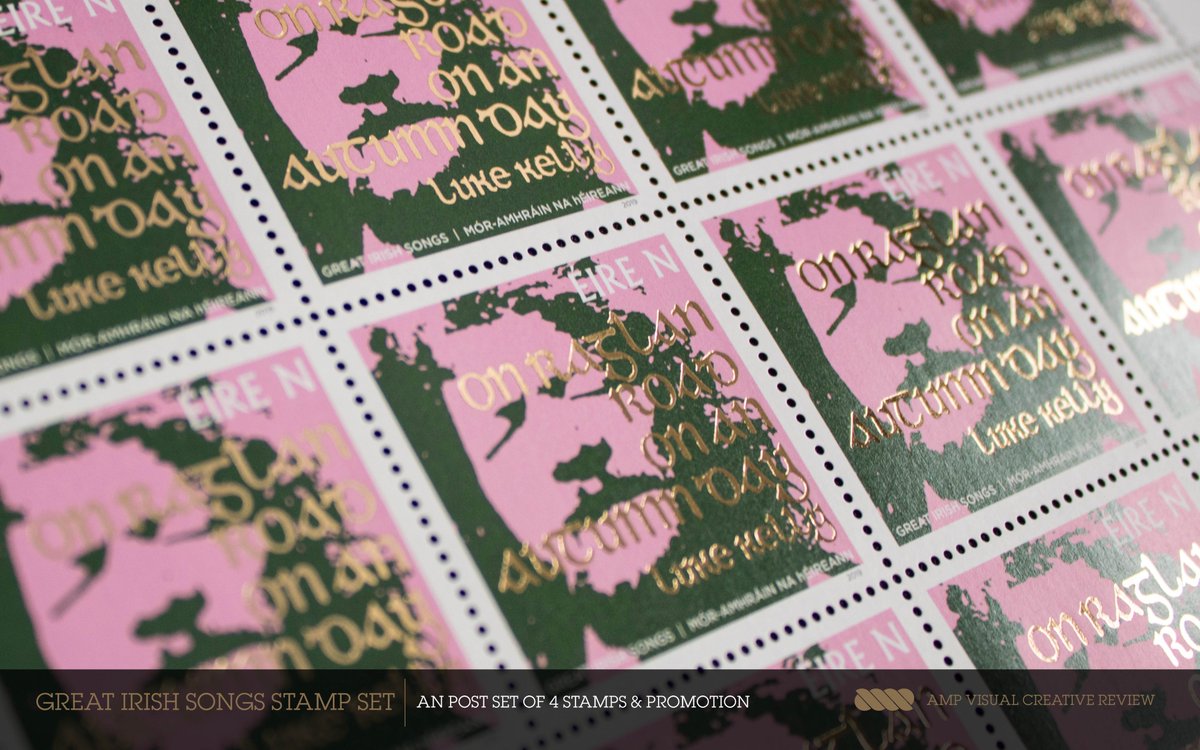 AmpVisualDesign's tweet photo. 4 Great Irish Songs, the story of designing in miniature 
https://t.co/zfQjpWijFs @Postvox #stampdesign #stampartwork https://t.co/4HJWmDBtBK