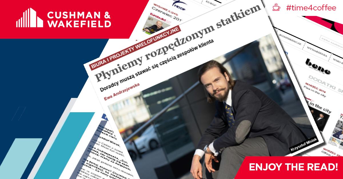 CushWakeCE's tweet photo. #time4coffee #CWexperts Krzysztof Misiak o rynku nieruchomości i nie tylko w najnowszym numerze @EurobuildCEE https://t.co/jROui0Kn37 https://t.co/AYbYSl37Nj