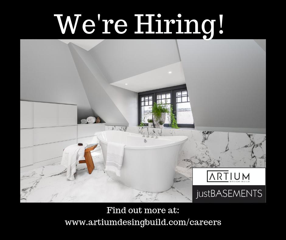 ARTium is expanding! We offer an exciting, fast paced work environment with a focus on creating exceptional spaces and an exceptional renovation experience for our customers.

artiumdesignbuild.com/careers