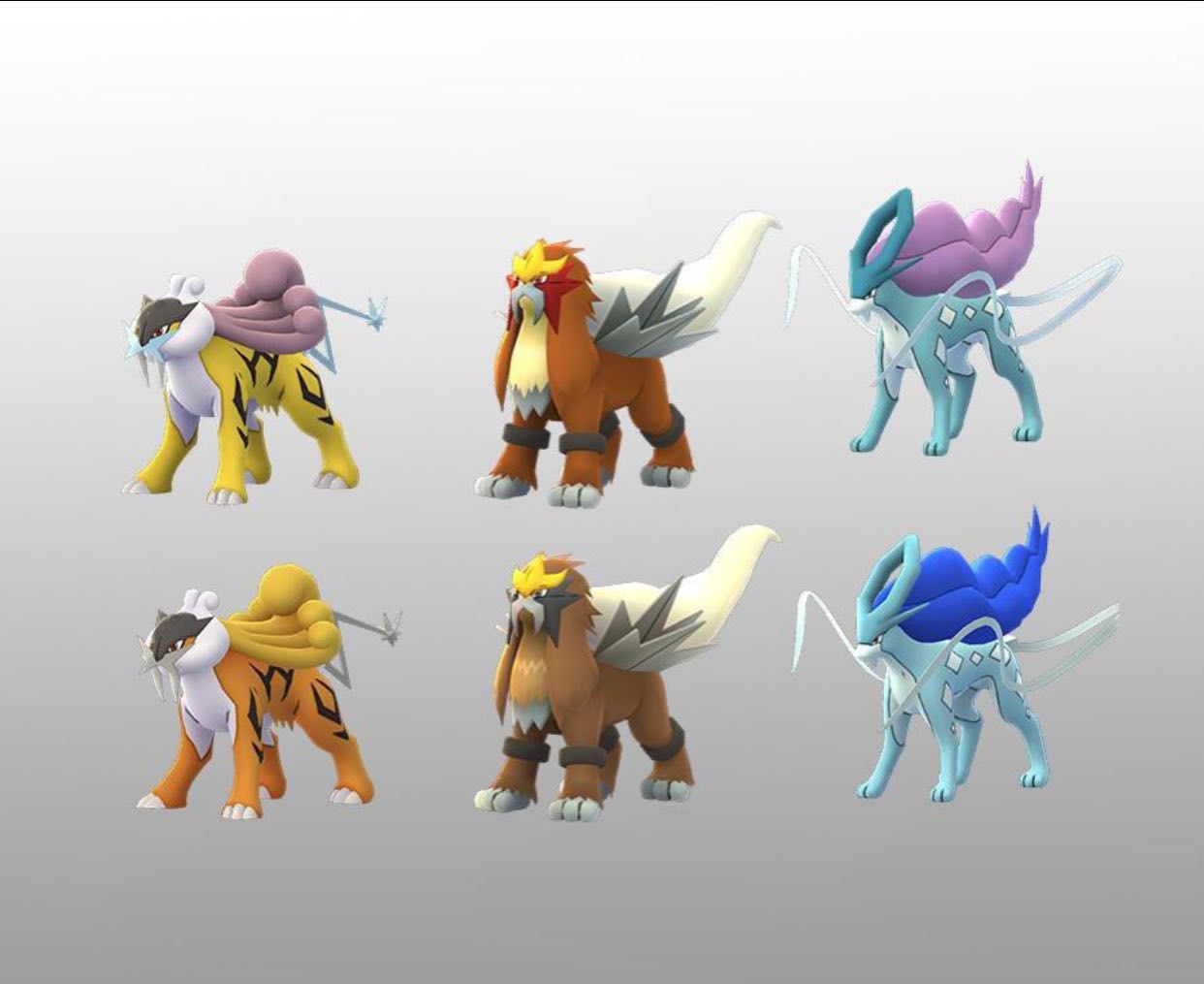 Pokemon GO Shiny Raikou, Shiny Entei, and Shiny Suicune guide