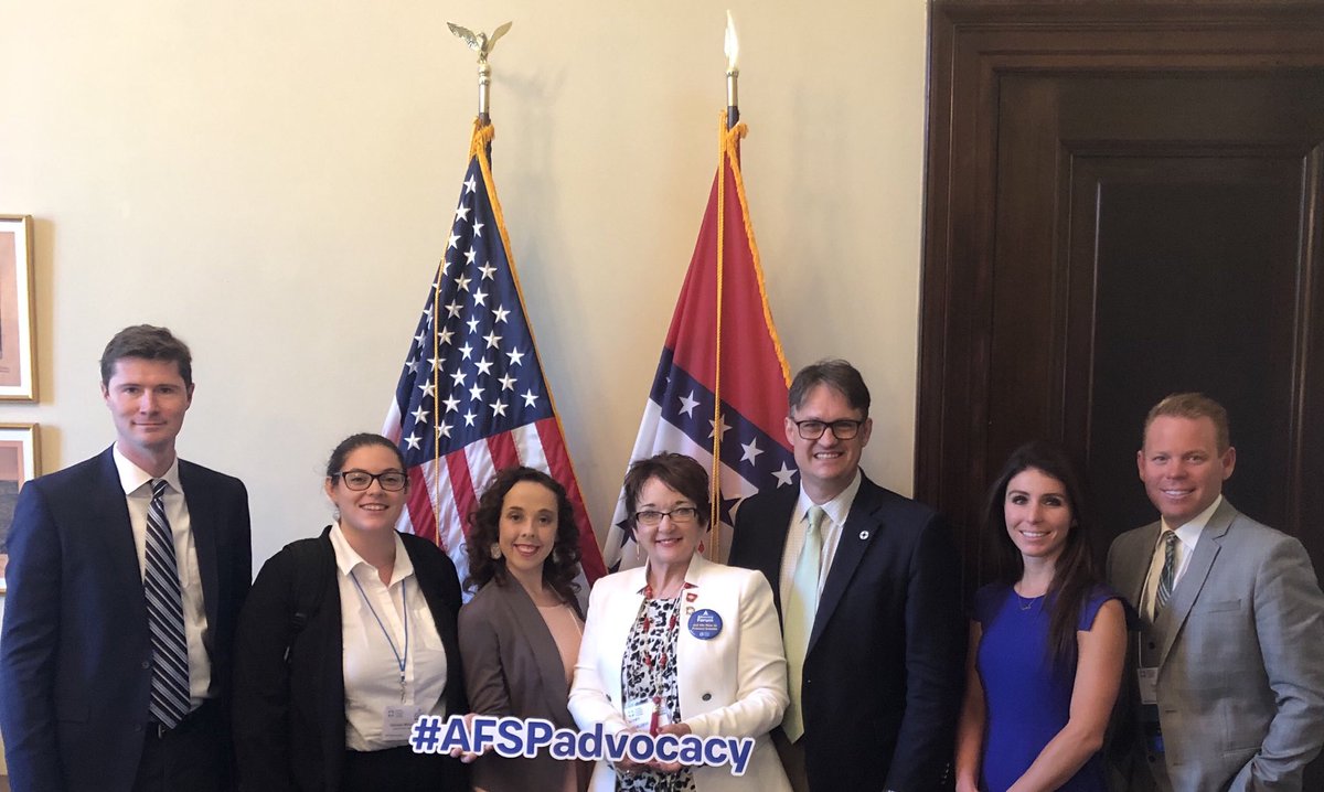 AFSPchristopher's tweet image. Arkansas chapter is in DC for #afspadvocacy forum. First stop @SenTomCotton @afspnational