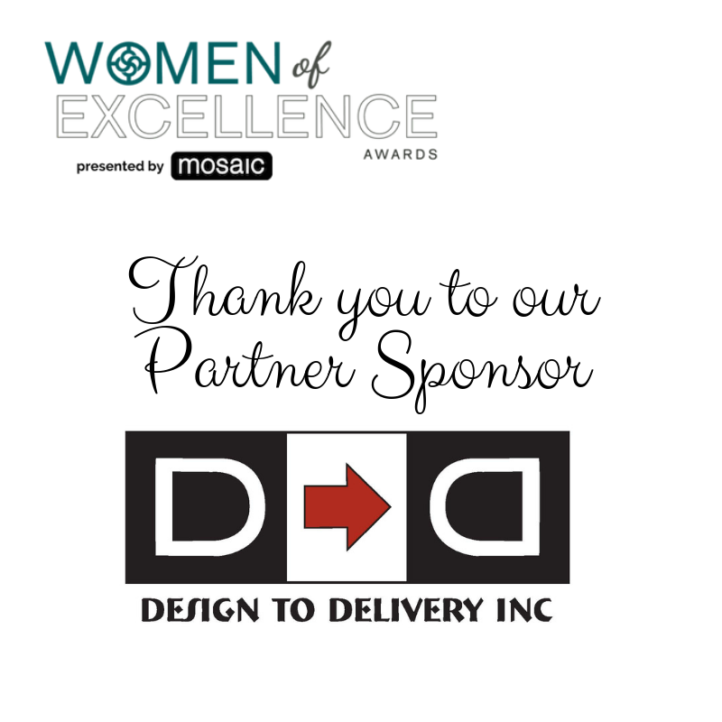 Thank you Design To Delivery Inc for your support of Women of Excellence. Your support is truly appreciated. #nawbo #nawbogdcwe #excellentwomen