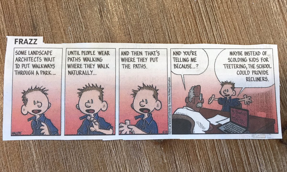 Shout out to <a href="/theobserver/">The Charlotte Observer</a> today for the Frazz comic mentioning #LandscapeArchitects - might not teach you much about our work, but I’ll take the press anyways! <a href="/NC_ASLA/">NCASLA</a> <a href="/NationalASLA/">American Society of Landscape Architects</a> <a href="/StewartInc/">Stewart</a> <a href="/ASLA_Advocacy/">ASLA Advocacy</a>