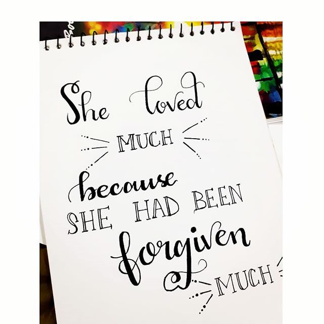 LettersByAyesha's tweet photo. She loved much BECAUSE she had been forgiven much🍂
.
.
.
.
#lettering #lettinggo #letteringchallenge #letteringlove #learningletters #learninglettering #calligraphy #calligraphylove #calligraphymasters #calligraphynewbie #brushlettering #brushpen #b… https://t.co/gaQgSUjiWA https://t.co/QBJ1hwOPtv