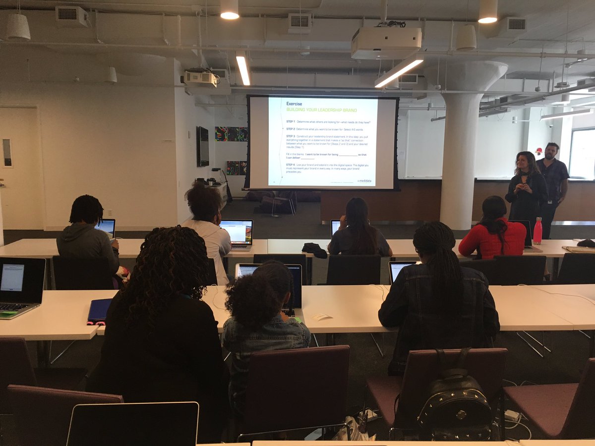 An amazing event here with @BlackGirlsCode and #Womentechmakers here at @Medidata. Learning how to build your Leadership Brand #futuretechboss #bgc ❤️🔥!