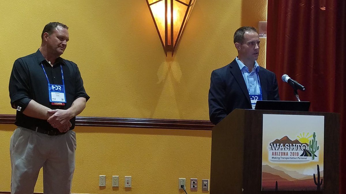 CDMSmith's tweet image. At #WASHTO yesterday, CDM Smith planner Roger Schiller (right) and @txdotelp&apos;s Chris Weber, PE, discussed effective public outreach on the U.S. 67 corridor master plan project during  &quot;Keep It Simple for a Change: Overcome Negative Perceptions and Focus on the Right Solutions.&quot;