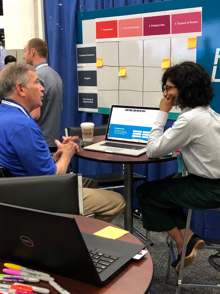 HeatherSimon's tweet photo. Collecting customer insights at #RealizeLive. It’s amazing to see how our customers use our software and how they can help us make our experiences even better. 
#uxdesign, #CustomerExperience. https://t.co/yXk9IQeCrv