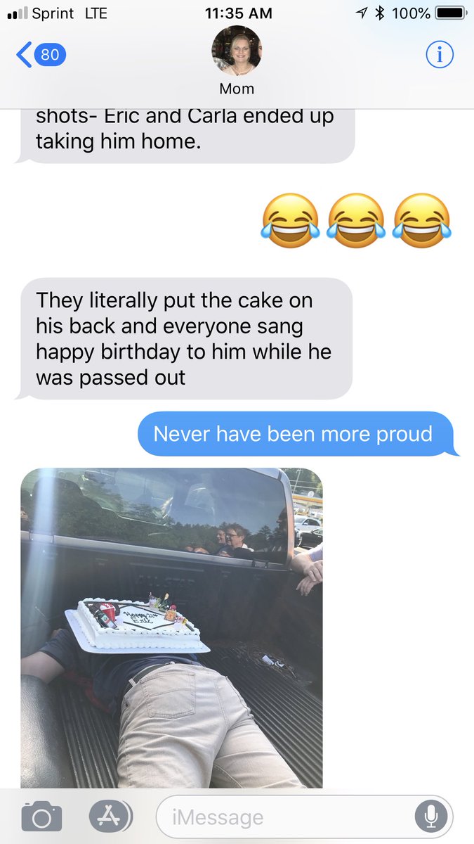 JakobWittig14's tweet photo. “ hey Mom how was @EricHal10 21st?” 
Momma enloe: https://t.co/OfGONPEpPn