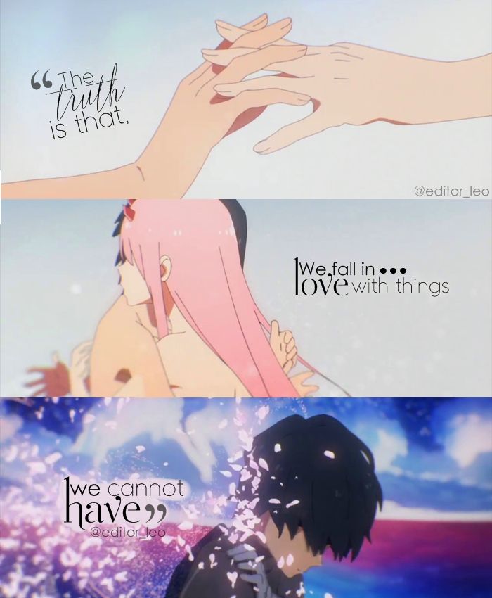 Anime Quotes About Love With Pictures