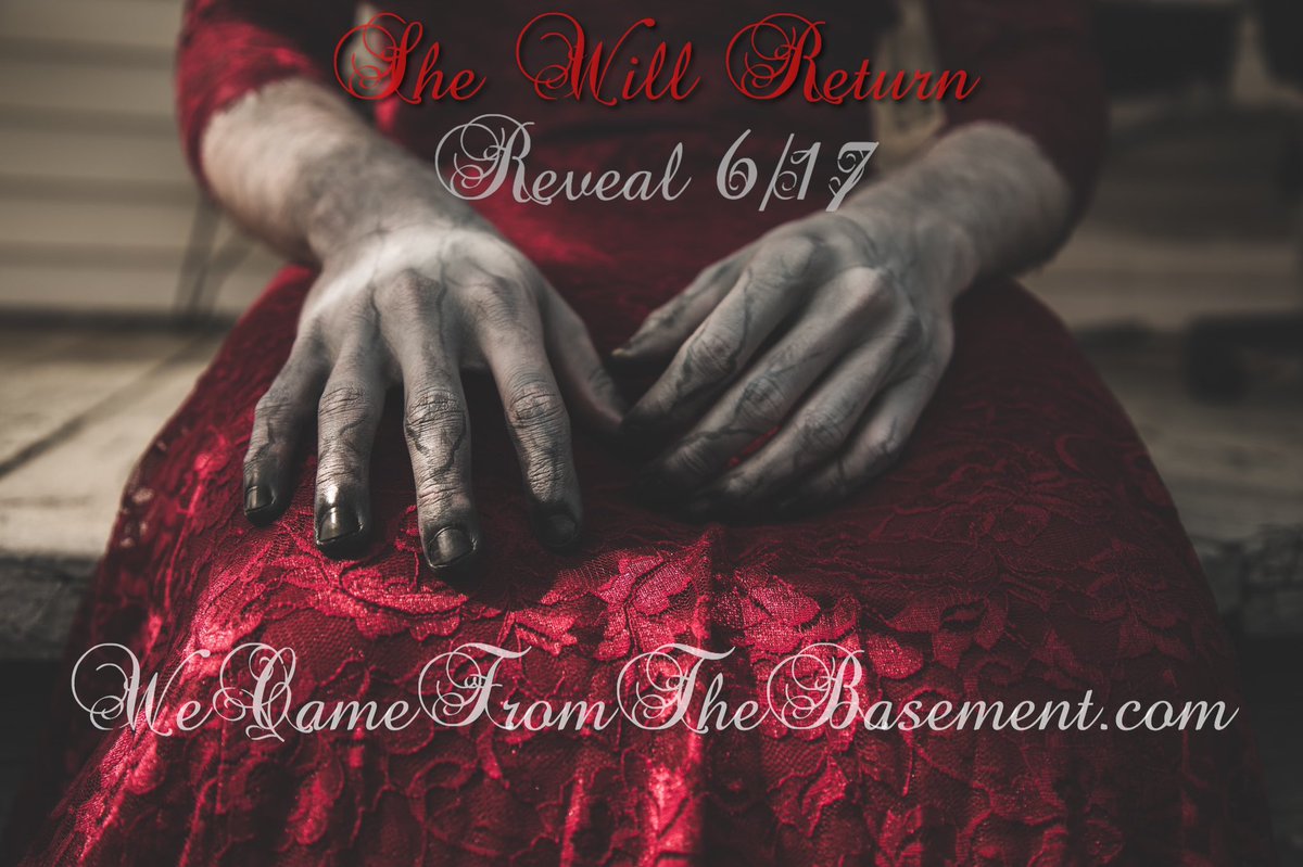 CallMeJeff86's tweet photo. Stoked to announce that @camethebasement will be premiering the first reveal for "She Will Return" Monday! This is the next Chapter in The Pale Faced Lady's story, and will delve more into who she is. #horror #horrorshort #ThePaleFacedLady #SheWillReturn #WeCameFromTheBasement https://t.co/xbQkKJcSwg