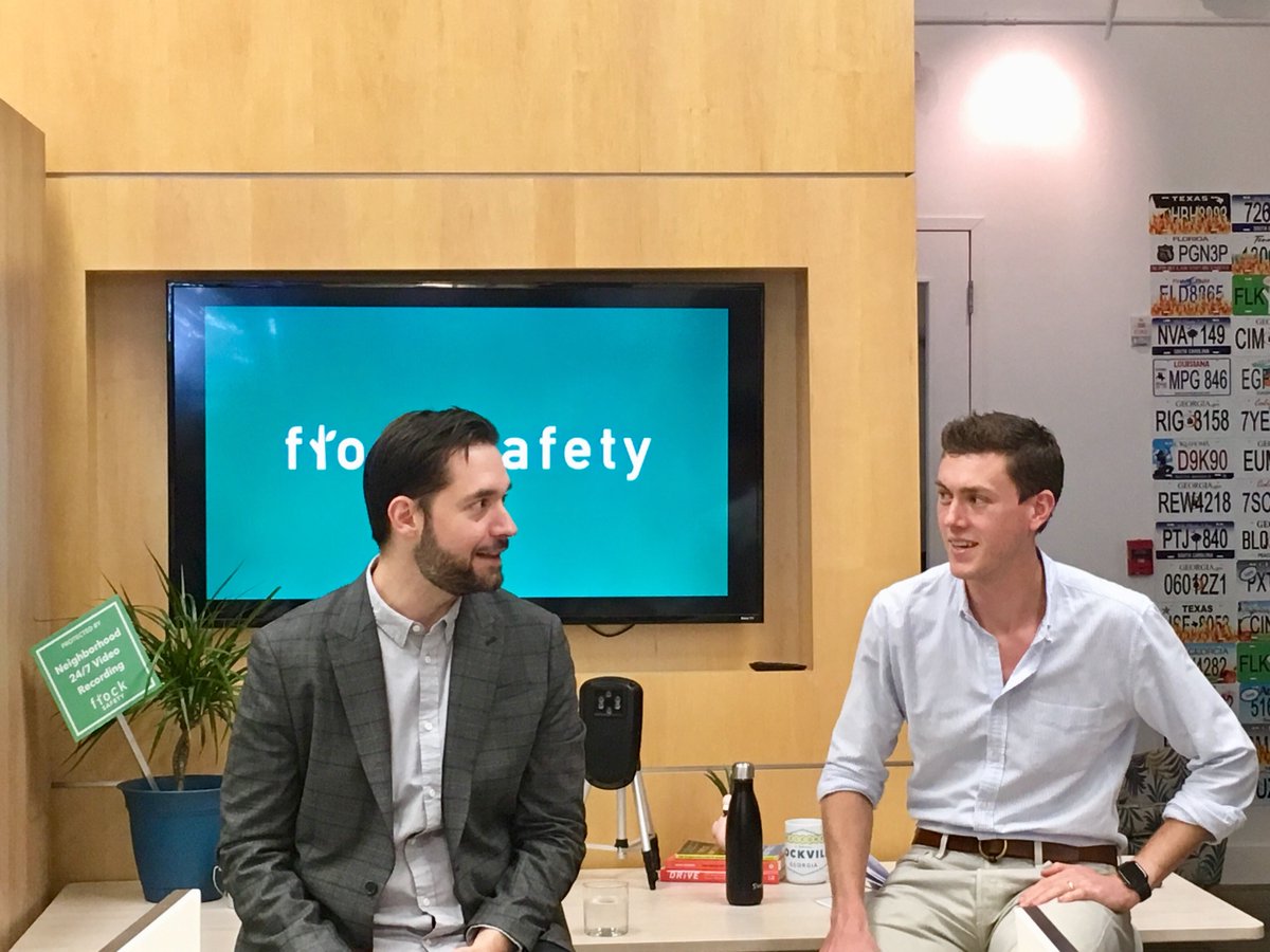 flocksafety's tweet photo. Today, Flock Safety is honored to welcome @alexisohanian to Flock HQ! Alexis will be sharing tidbits of his experience investing in startups, entrepreneurship, and more with our CEO @glangley. Thanks for being here, Alexis! https://t.co/4j6F00fB7E
