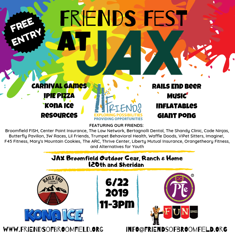 Join us June 22nd for FRIENDS Fest! It will include food, music, games and opportunities for families, businesses and community groups to come together, share products and resources, and just have fun!