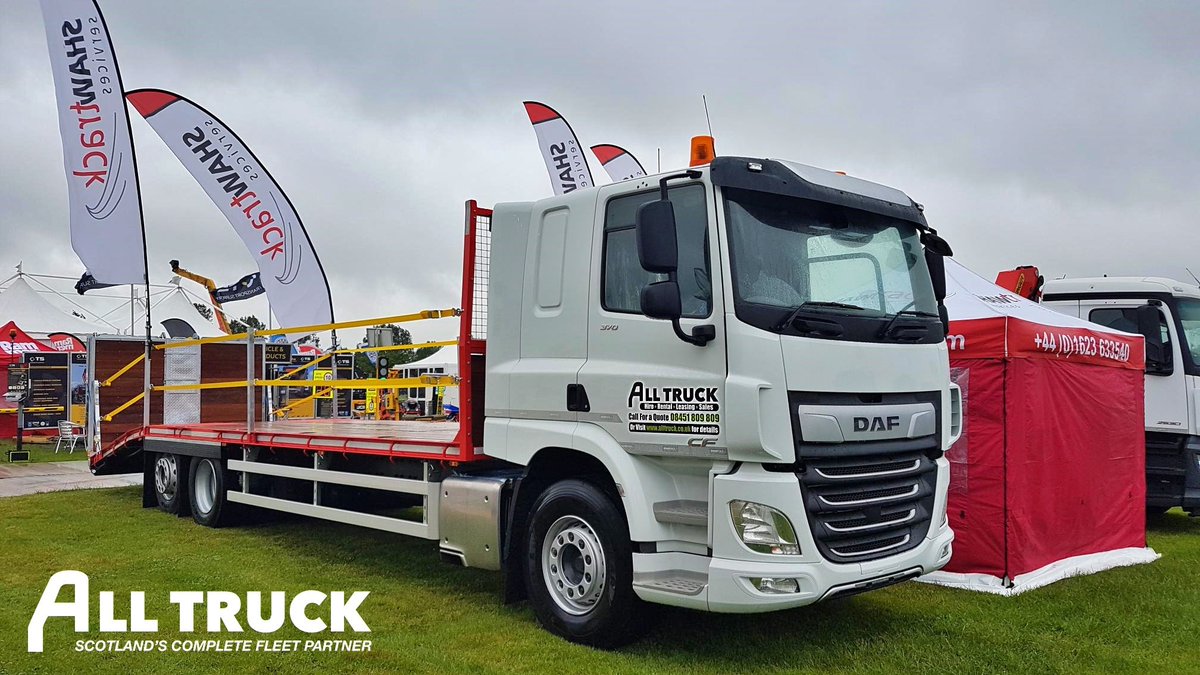 AlltruckGroup's tweet photo. Visiting @Plantworx2019 over the next few days? Make sure you visit @Shawtrack @ShawtrackA on STAND FB5 to see our latest DAF CF 370 6x2 supplied by @LothianDaf 's Gary Russell. Fitted with a Low Profile #Shawtrack Beavertail Body this #truck is available now Call 08451 809 809. https://t.co/hht3mfxAuF
