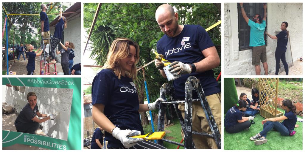 AbbVieItalia's tweet photo. Stanchi ma felici di aver contribuito a sistemare l’area esterna della Casa Famiglia Ain Karim di Roma. Due giorni di volontariato per restituire impegno e tempo agli altri. Due giorni di nuove possibilità! #WeekOfPossibilities
#AbbVieGivesBack #AbbVieItalia #accendiamoilrispetto https://t.co/Jx9mT79cDO