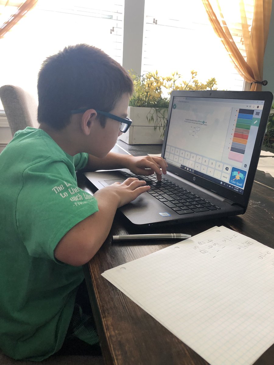 JennTalty's tweet photo. Summer break and Colin’s working on building his math skills with prodigy! #oneRCE #lex1 #colinisms #gettingreadyfor3rd https://t.co/n3oazQ5XcP