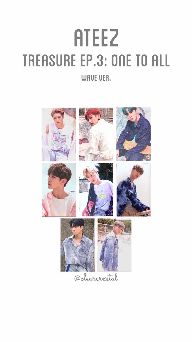 ATEEZ] Album - TREASURE EP.3 : One To All / Wave, Illusion / No Photocard