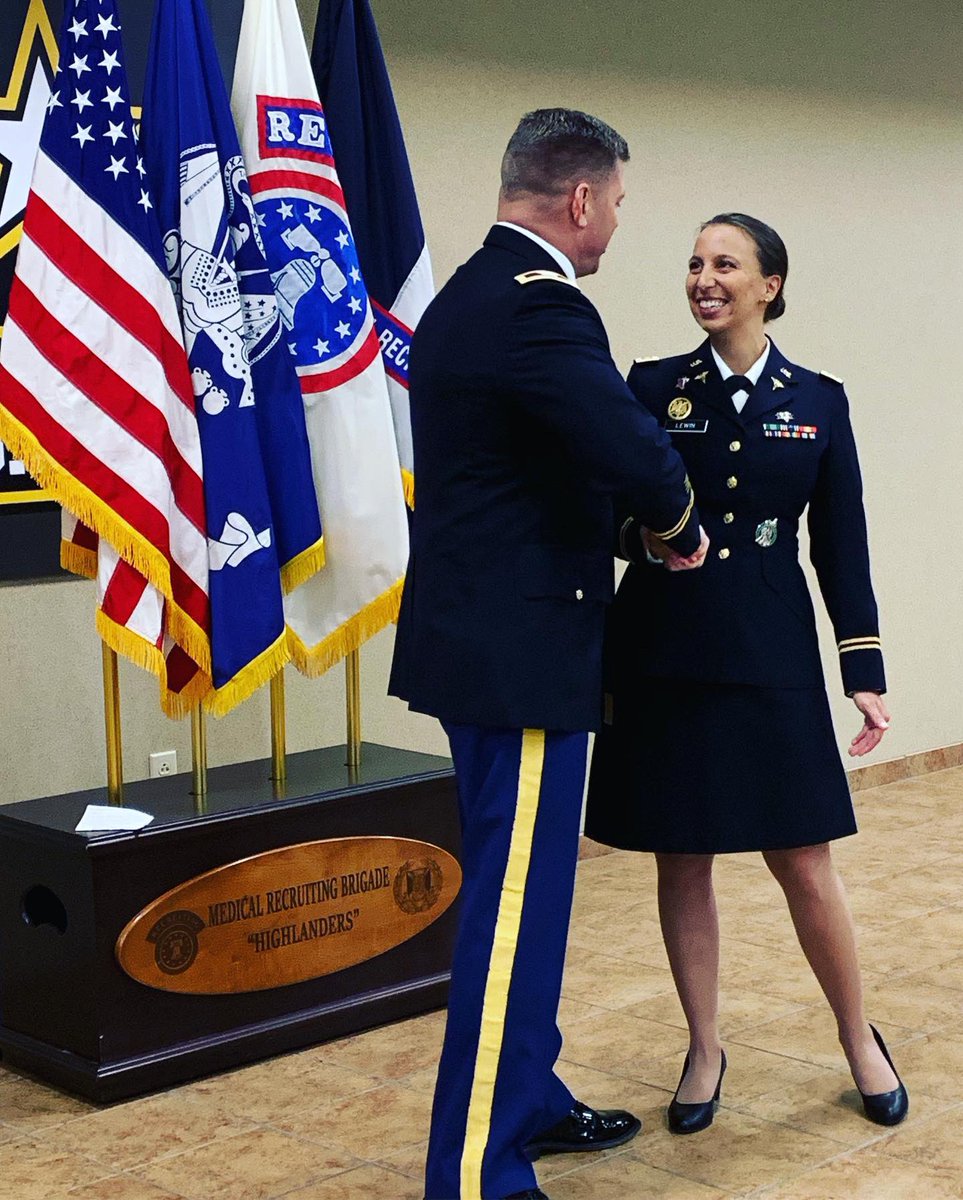 goarmymedicine's tweet photo. Yesterday, Medical Recruiting Brigade Dental Recruiting Integration Officer, Captain Rachel Lewin, was promoted to Major! Congratulations on your promotion Major Lewin, well deserved!
#armydentist #armydentalcorps #armypromotion #armymajor https://t.co/6LGapcUhVo