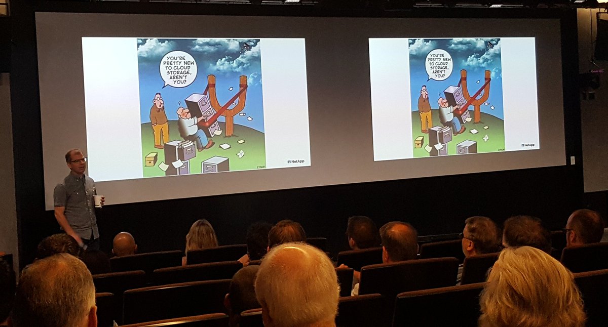 mercedes_adams's tweet photo. Today's @NetAppU #NAUGIS starts with fantastic advice from Spencer Sells >>> Go use all the public clouds! It's easy and it's fun! @awscloud @GCPcloud @Azure
#ThanksCaptain #DataFabric https://t.co/umcf2aEvAn