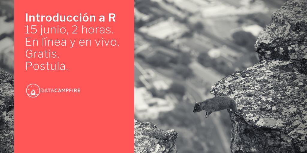 ¿Primera vez en R? 
Comienza tu viaje de análisis de datos con nuestro taller "Introducción al procesamiento y visualización de datos con R"
✅Este sábado 15 junio, 10.30-12.30 hora de Chile 
😃En línea y en vivo, Gratis 
💪Postula para obtener tu lugar
taller_r.eventbrite.com