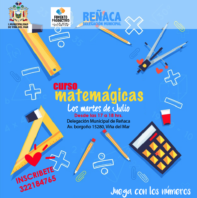 delegacionrenac's tweet photo. Aprovecha las vacaciones con MATEMÁGICAS niños desde los 6 a los 12 años, curso realizado por Alcaldesa @cotyreginato @FomentoProVina en @vinadelmar INSCRIBETE AQUI https://t.co/ifwmjKVF0Y https://t.co/wpcACsiYi8