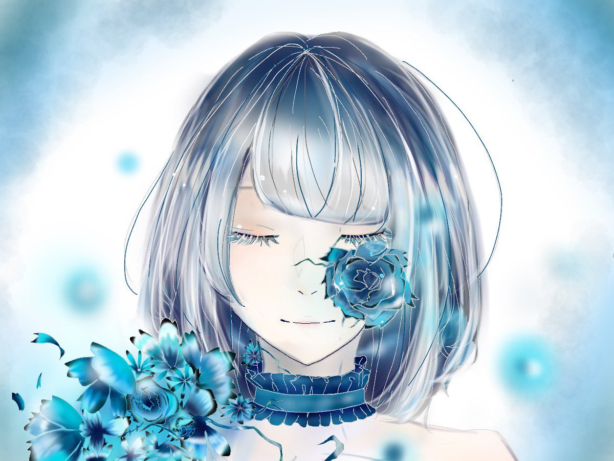 瀬良 Pa Twitter 花咲病で静かに逝くイメージの女の子です 儚いイラストがすき 花咲病 儚い 花 青 イラスト イラスト好きさんと繋がりたい イラスト初心者 絵師 絵師さんとつながりたい おえかき 少しでもいいなと思ったらrt 1mmでもいいなと思ったら