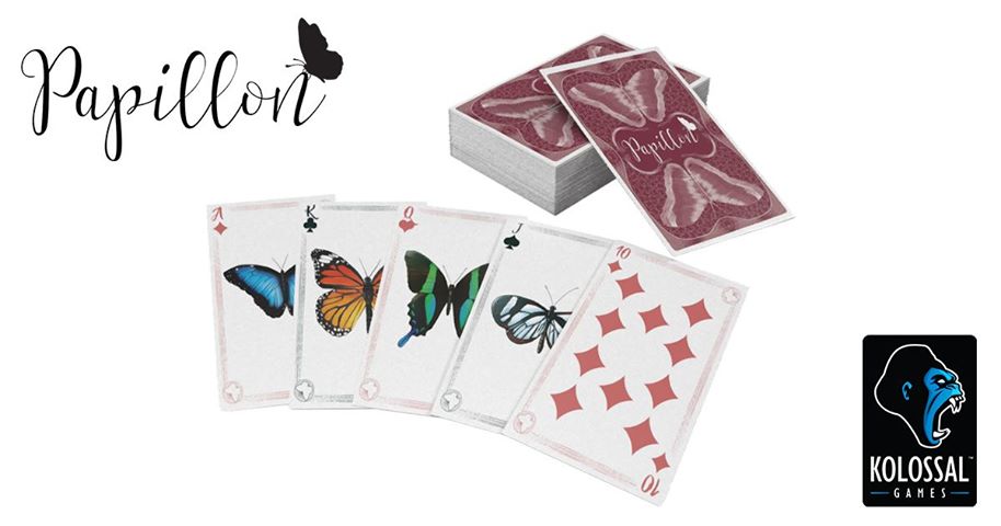 Papillon has almost surpassed it's original pledge amount! The campaign ends in 2 days on Thursday. There is an option to add $5 to your pledge amount to add a sweet looking pack of cards. 
Pledge here: kickstarter.com/projects/kolos…
#papillongame #papillon #kickstarter #boardgames