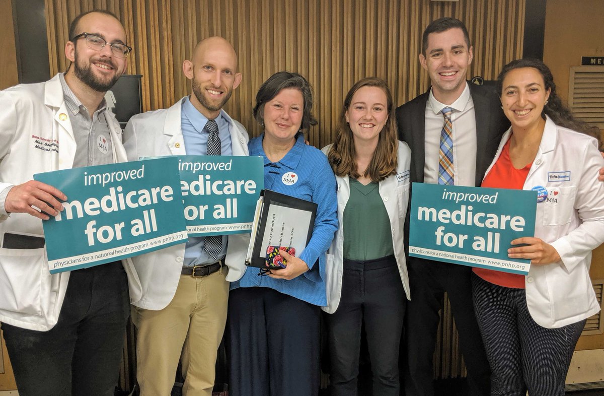 Jo Comerford (@jo_comerford) on Twitter photo The voices of med students on the frontline of care in the Commonwealth (pictured here from Tufts + BU) are critically important in the fight for #MedicareForAll. Kudos + TY to all who are at the State House today to testify in support of the <a href="/Medicare4AllMA/">Medicare For All MA</a> bills. #mapoli The voices of med students on the frontline of care in the Commonwealth (pictured here from Tufts + BU) are critically important in the fight for #MedicareForAll. Kudos + TY to all who are at the State House today to testify in support of the <a href="/Medicare4AllMA/">Medicare For All MA</a> bills. #mapoli