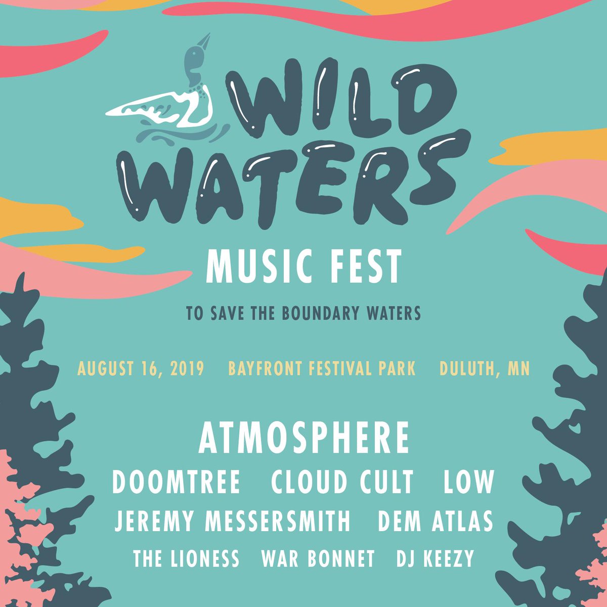 LOW (@lowtheband) on Twitter photo We are happy to be among so many great MN musicians at Wild Waters Music Fest to <a href="/savethebwca/">Boundary Waters</a>, Aug 16 in Duluth. Join us in the fight to save the Boundary Waters from proposed sulfide-ore copper mining.
Tickets on sale this Friday.
bit.ly/2ZnyUGj We are happy to be among so many great MN musicians at Wild Waters Music Fest to <a href="/savethebwca/">Boundary Waters</a>, Aug 16 in Duluth. Join us in the fight to save the Boundary Waters from proposed sulfide-ore copper mining.
Tickets on sale this Friday.
bit.ly/2ZnyUGj