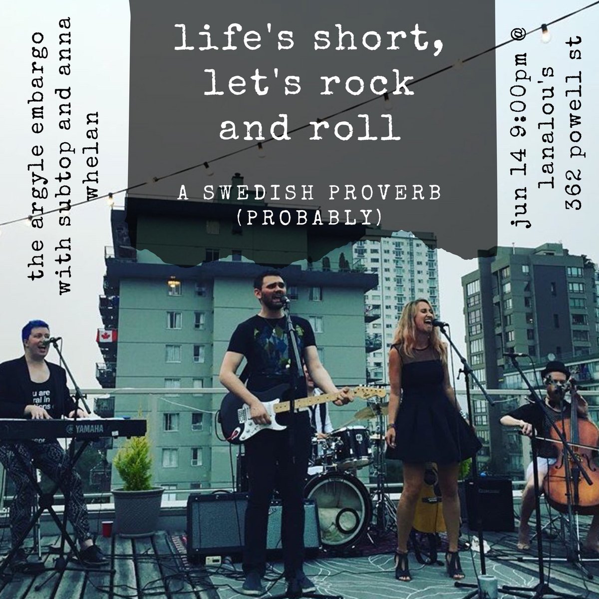 ArgyleEmbargo's tweet photo. Doors at 8:00pm, music by 9:00pm! https://t.co/WQzkUyQrDV
