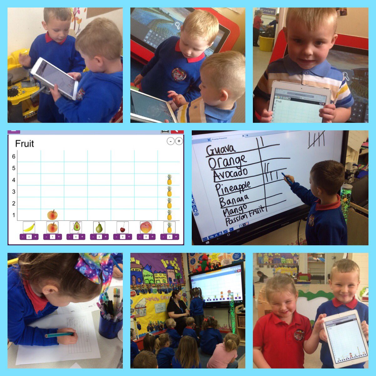 PPS_Draig's tweet image. We’ve been busy bees 🐝 this week gathering data about favourite fruits from Handa’s basket. We did a tally &amp;amp; used @purpleMash graphs &amp;amp; pictograms to input our data. We found the most and least popular ☺️ @Phip_Primary #phipnum #phipict 🍊🍌🍍🥑