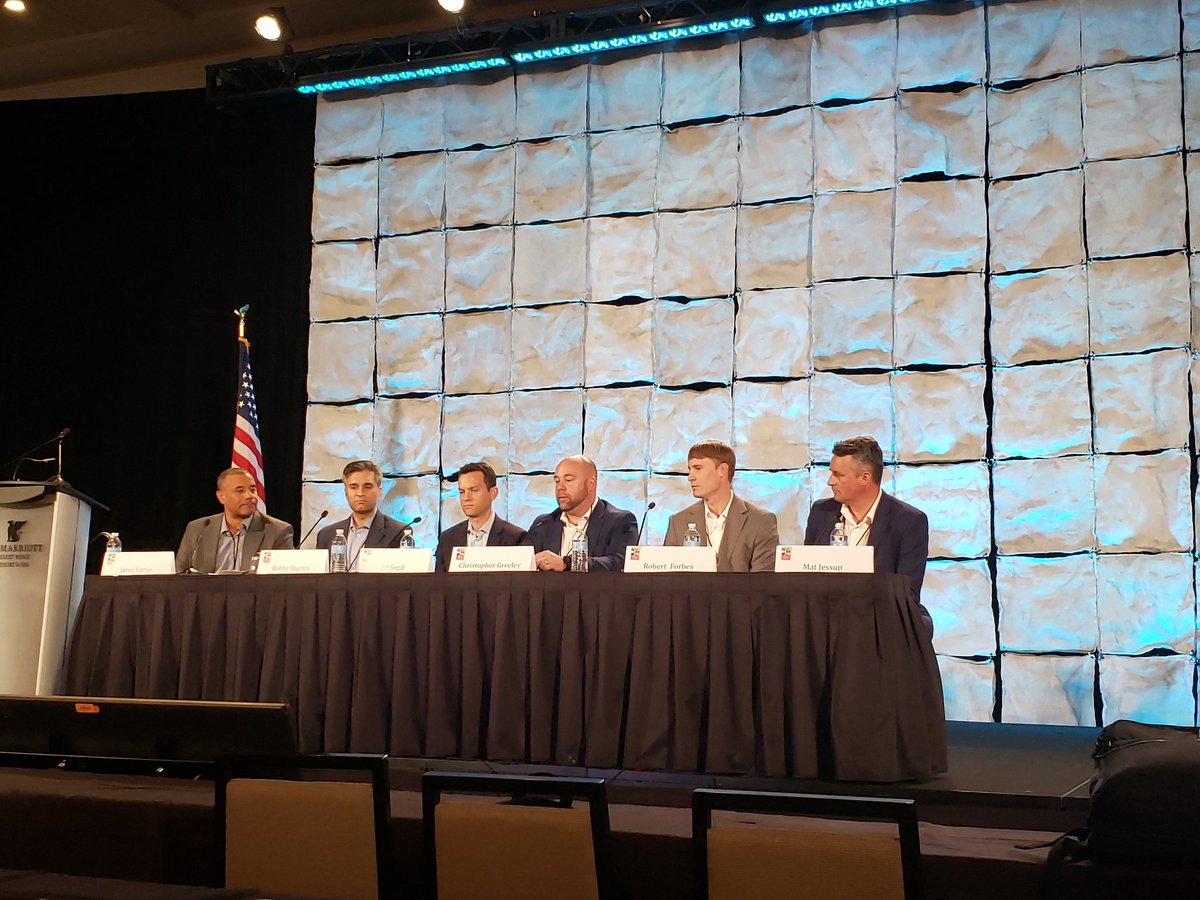 Advocate_Habiba's tweet photo. ESports the (Next) Big Thing with Jared Bartie of @omelvenymyers , @MatJessep Robert D. Forbes of @ATVI_AB Christopher Greeley of @riotgames @arisegal and @bobbysharma at #SLAC19 https://t.co/CzT1Eg2RP3