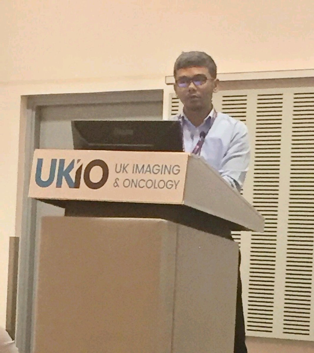 liz_crees's tweet photo. Very proud of @BHR_RTPhysics Ahmed Ifthaker presenting at UK conference #UKIO2019 on our work with @sunnuclear #PerFraction @BHR_hospitals https://t.co/m4LNriUxzU