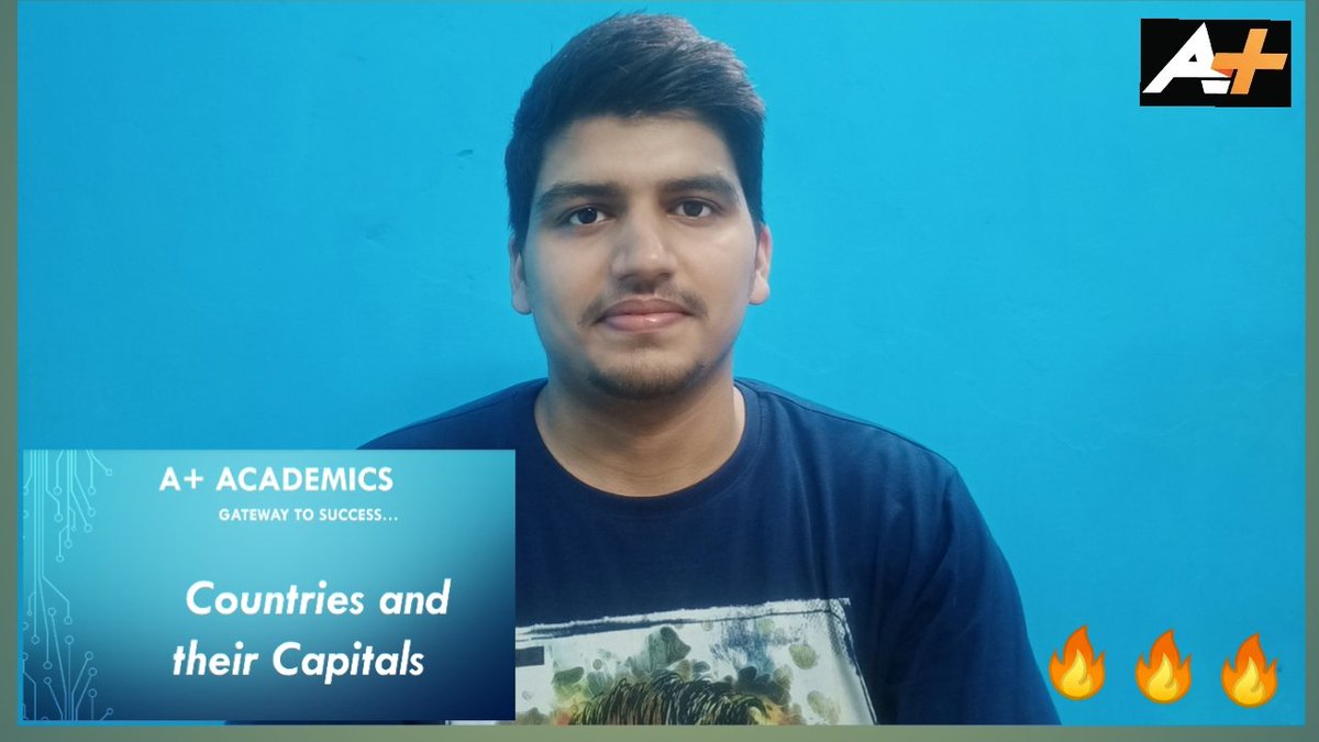 New video uploaded on 
A+ Academics Youtube channel about 'Countries and their Capitals'.
 Check out And don't forget to like, subscribe and share.#YouTube #youtuber #youtubevideo #youtubeeducation #hardworkpaysoff #revision   #important 
Video link-
youtu.be/40J11JfYcqA