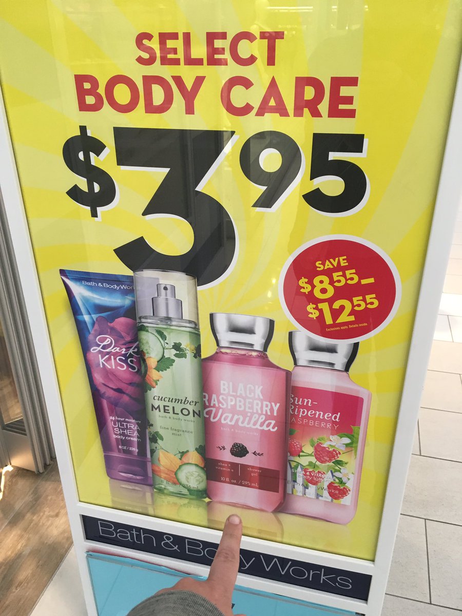 allitchy's tweet photo. The flyer and the sign in store stated @bathanbody Brought my favorite scent back. Only to find out they have it but can’t put it out! #sad https://t.co/BqaTPPXDEZ