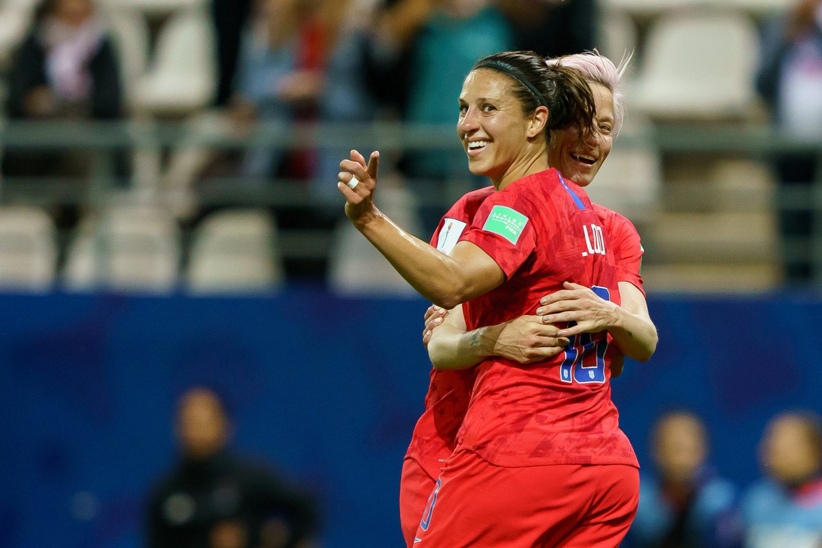 BleacherReport's tweet photo. Ten goals in the second half alone 😳

50' Mewis
53' Morgan
54' Mewis
56' Lavelle
74' Morgan
79' Rapinoe
81' Morgan
84' Pugh
87' Morgan
92' Lloyd https://t.co/WHxjKC2MnO