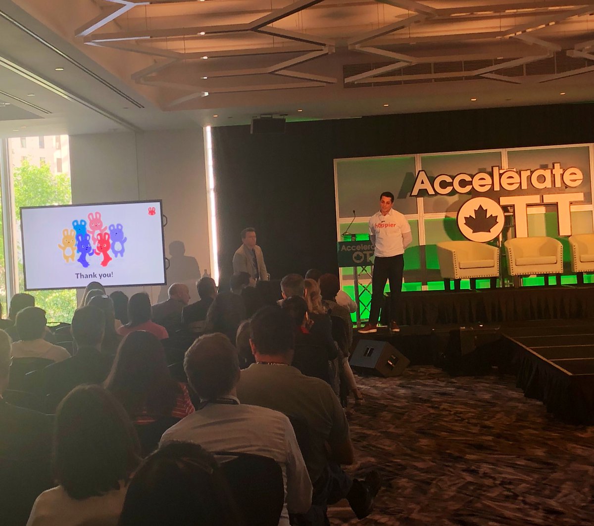AccelerateOTT's tweet image. “We’re not competing with a company like staples, we’re empowering them.” - @hoppieroffice #IOAccelerator

#AccelerateOTT #PitchFest #Ottawatech