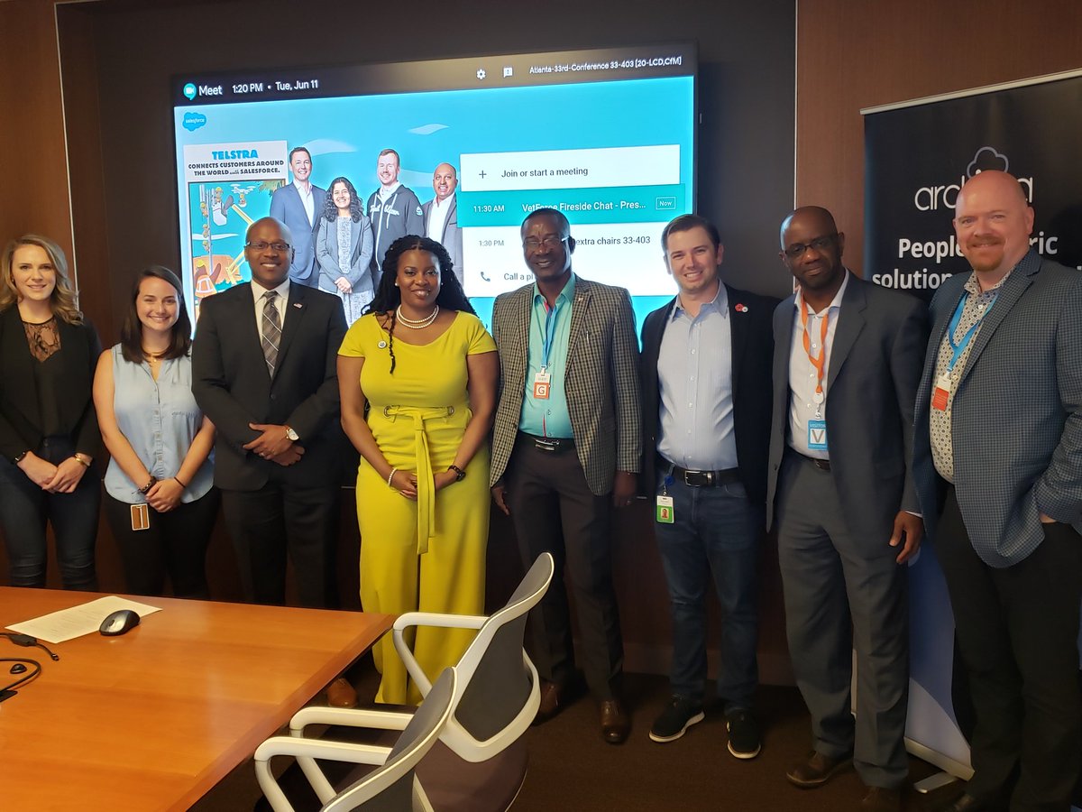LaRonMarkets__c's tweet photo. Today I had the honor of being a panelist at the Atlanta @Vetforce Fireside Chat along with my battles @SisoNtuli and @benjamin_falade and #VEO. This event was sponsored by #Archima Solutions and put together by #ZachaeryMayer of @salesforce https://t.co/dWlMfYv1TW