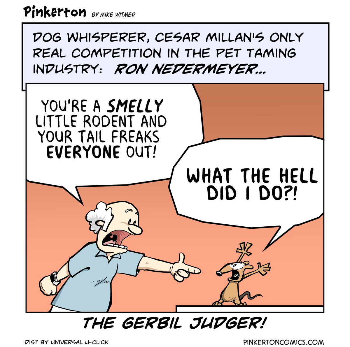 The Gerbil Judger! #comics #animaltrainer @gocomics