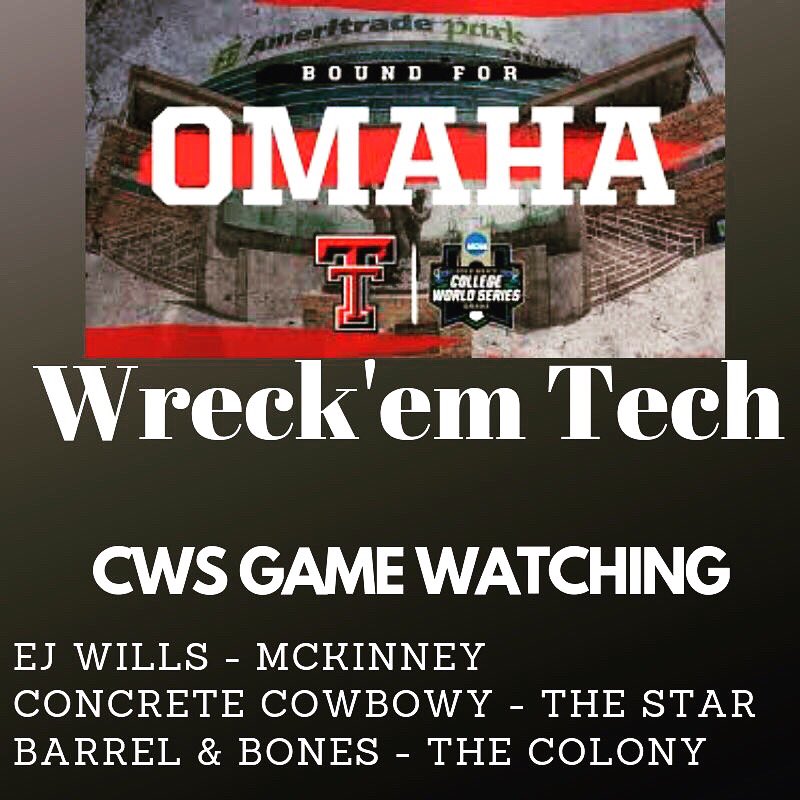 Come Cheer on our Red Raiders in Omaha!  CWS Kicks off Saturday, June 15th at 1:00 CST